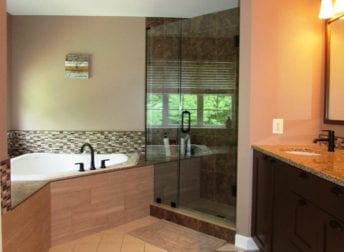Design-build bathroom remodel