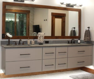 Floating Vanity with LED Lighting