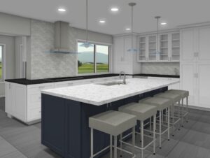 Design build home remodeling using 3-D Renderings