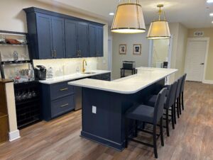 Best basement remodel in Howard County by Talon Construction Inc that features a home bar