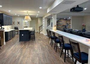 Design-Build vs General Contractor a basement remodel in Frederick, MD by Talon Construction Inc.