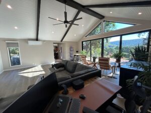 Sunroom Addition remodel with a view